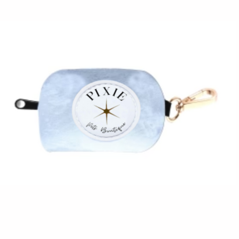 Waterproof Dog Poop Bag Holder: Sky Blue