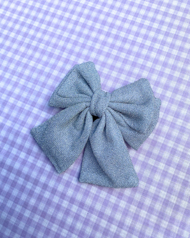 Silver Glitter: Dog Bow Tie